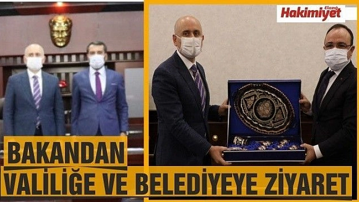 Bakan'dan Elazığ Valiliği'ne ve Belediyeye ziyaret