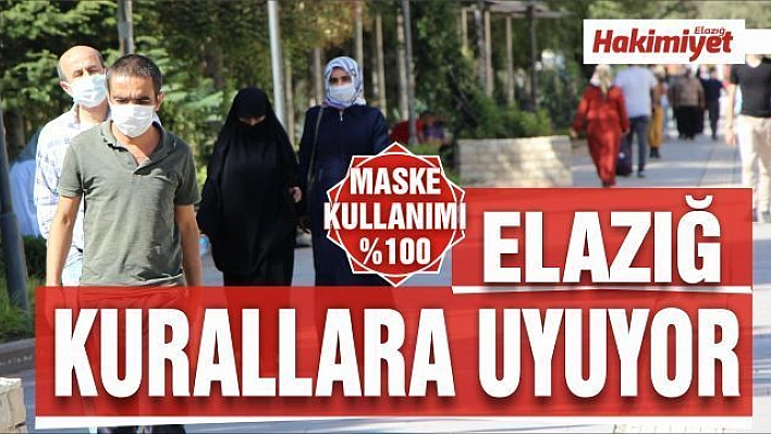 Bakan Koca uyardı, Elazığ'da maske kullanımı yüzde 100'e ulaştı