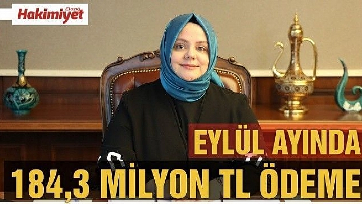 Bakan Selçuk: '7 nakdi sosyal destek programı kapsamında Eylül ayında 184,3 milyon TL ödeme yaptık'