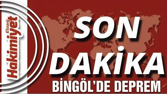 BİNGÖL'DE KORKUTAN DEPREM