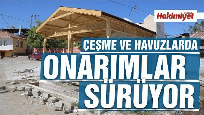 Çeşme ve Havuzlarda Bakım-Onarım Çalışmaları