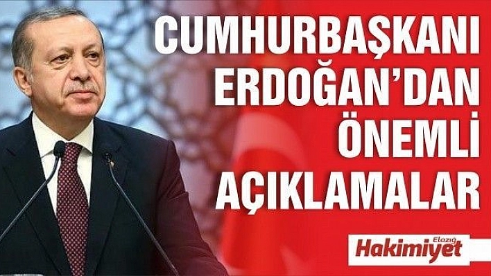 Cumhurbaşkanı Recep Tayyip Erdoğan Kabine Toplantısı Sonrası Önemli Açıklamalar Yaptı