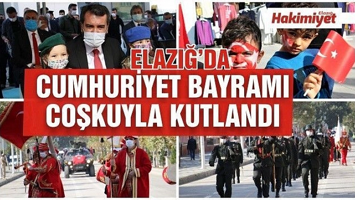 Cumhuriyetin 97. yılı Elazığ'da coşkuyla kutlandı