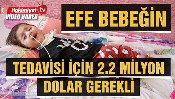 Efe bebeğin tedavisi için 2.2 milyon dolar gerekli