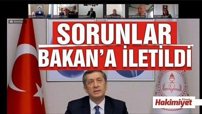 EĞİTİM MECLİSİ TOPLANTISINDA SEKTÖRÜN SORUNLARI BAKAN SELÇUK'A İLETİLDİ