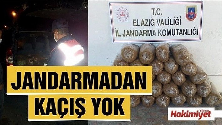 Elazığ'da 150 kilo kaçak tütün ele geçirildi 