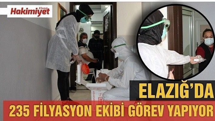 Elazığ'da 235 filyasyon ekibi Covid-19'la mücadele ediyor