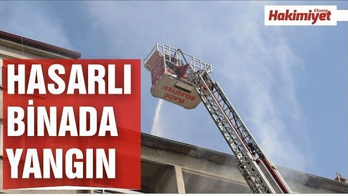 Elazığ'da çatı yangını