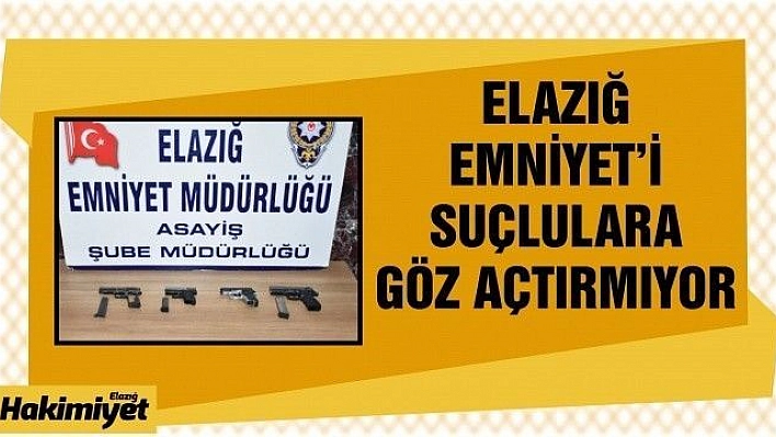 Elazığ'da çeşitli suçlardan aranan 17 şüpheli tutuklandı