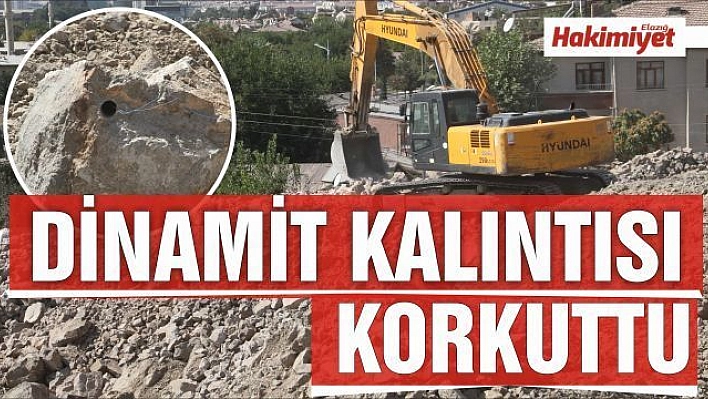 Elazığ'da dinamit kalıntısı polisi alarma geçirdi