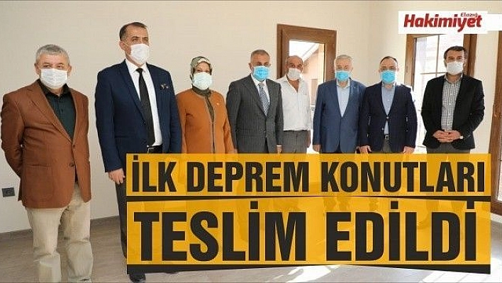 Elazığ'da ilk biten deprem konutları hak sahiplerine teslim edilmeye başladı