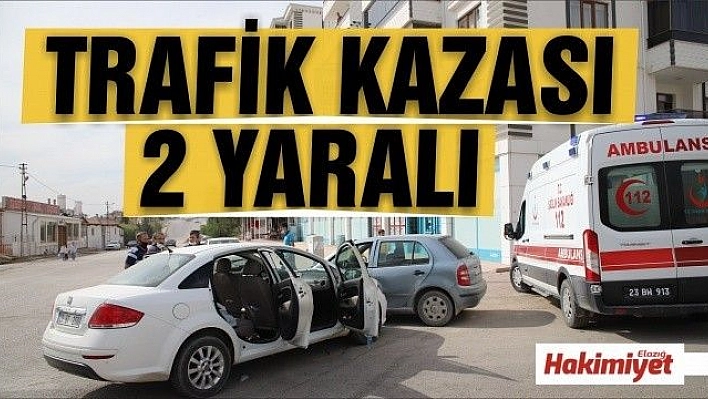 Elazığ'da trafik kazası: 2 yaralı