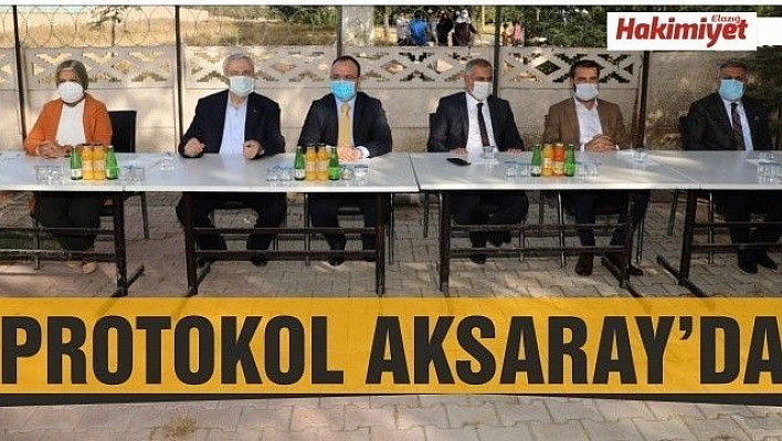  Elazığ il protokolü, Aksaray Mahallesi sakinleriyle bir araya geldi