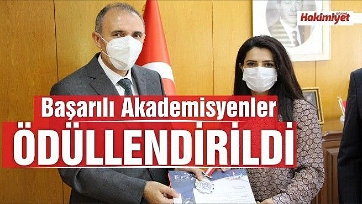 FIRAT ÜNİVERSİTESİ'NDE BAŞARILI AKADEMİSYENLER ÖDÜLLENDİRİLDİ