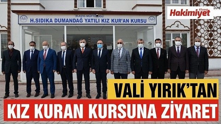 HACI SIDIKA DUMANDAĞ KIZ KURAN KURSUNA ZİYARET 