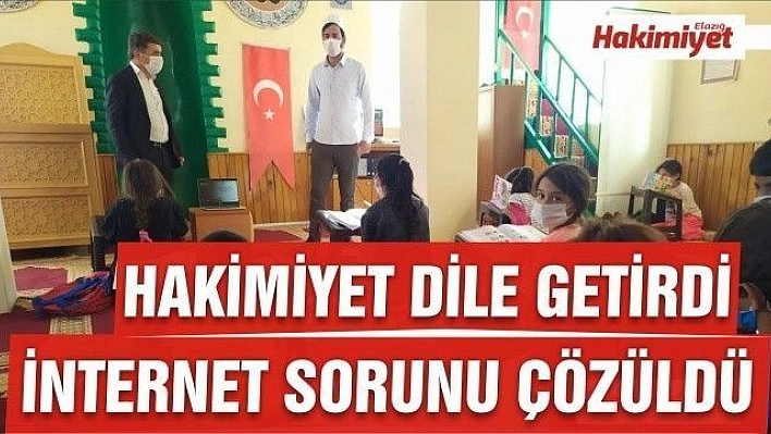 HAKİMİYET GÜNDEME GETİRDİ, KÖYÜN İNTERNET SORUNU ÇÖZÜLDÜ 