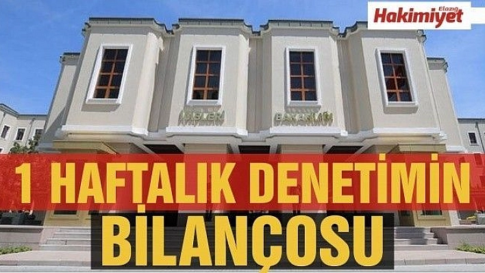 İçişleri Bakanlığı: '19- 25 Ekim tarihleri arasında 5 bin 350 ile 17 bin 333 arasında değişen ekipler aracılığıyla denetimler gerçekleştirildi'