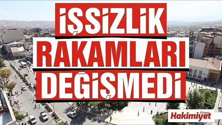 İşsizlik oranı bir önceki aya göre değişmedi