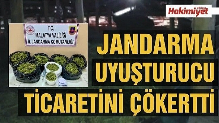 Jandarma Elazığ-Malatya arası uyuşturucu ticaretini çökertti