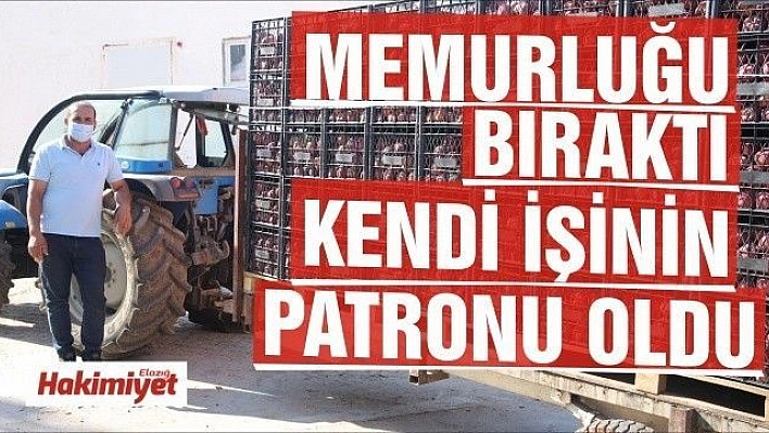 Memurluğu bıraktı, modern tarımla kendi işinin patronu oldu