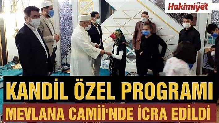 MEVLİD-İ NEBİ KANDİL ÖZEL PROGRAMI MEVLANA CAMİİ'NDE İCRA EDİLDİ 