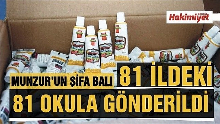 Munzur'un şifa kaynağı bal, 81 ildeki 81 okula gönderildi