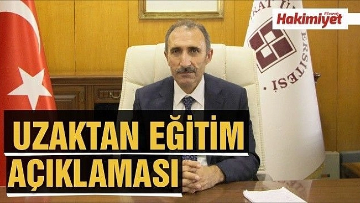 Prof. Dr. Fahrettin Göktaş: 'İlerleyen süreçte durum yeninden değerlendirilecektir'