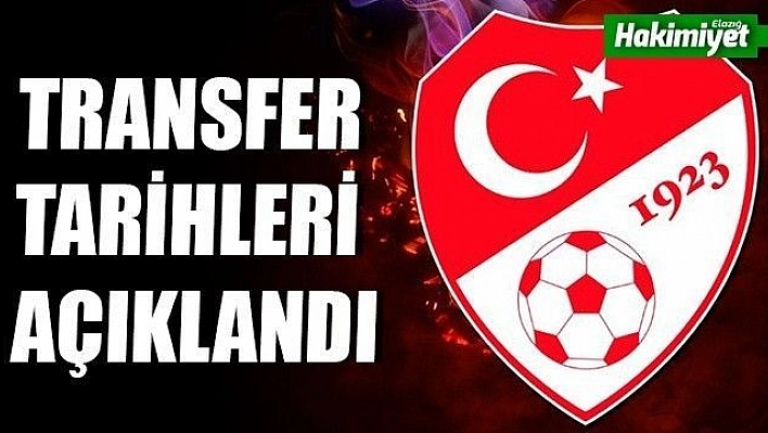 2. Transfer dönemi tarihleri açıklandı