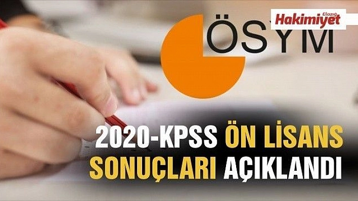  2020-KPSS Ön Lisans sonuçları açıklandı