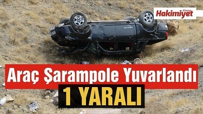 Araç şarampole uçtu: 1 yaralı