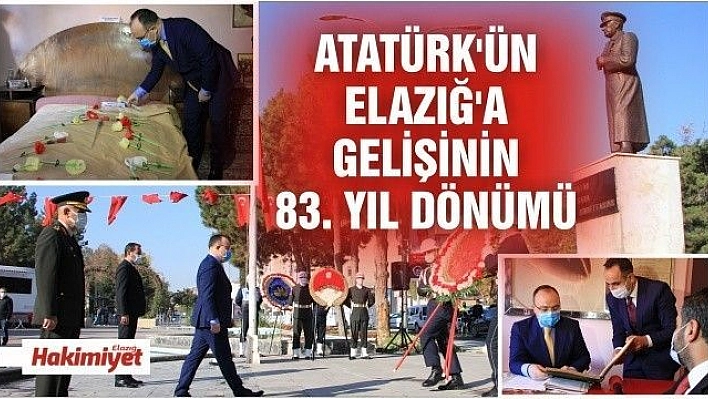 Atatürk'ün Elazığ'a gelişinin 83. yıl dönümü