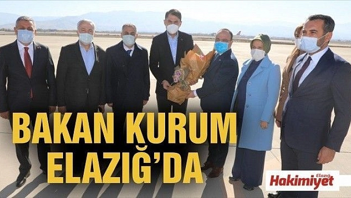 Bakan Kurum Elazığ'a geldi