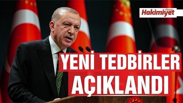 Cumhurbaşkanı Erdoğan yeni tedbirleri açıkladı