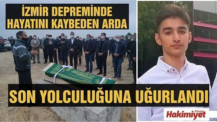 Depremde hayatını kaybeden 17 yaşındaki genç son yolculuğuna uğurlandı