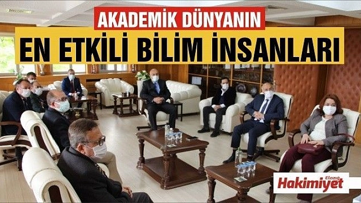 'DÜNYANIN EN ETKİLİ BİLİM İNSANLARI LİSTESİ'NE GİREN ÖĞRETİM ÜYELERİNE TEŞEKKÜR PLAKETİ VERİLDİ