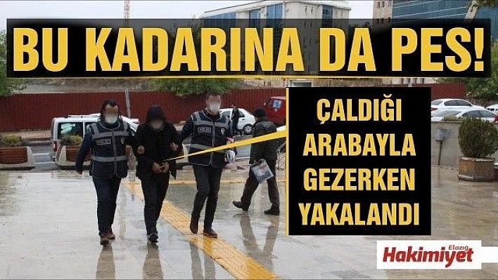 Elazığ'da 47 suç kaydı olan şüpheli, çaldığı otomobille gezerken yakalandı