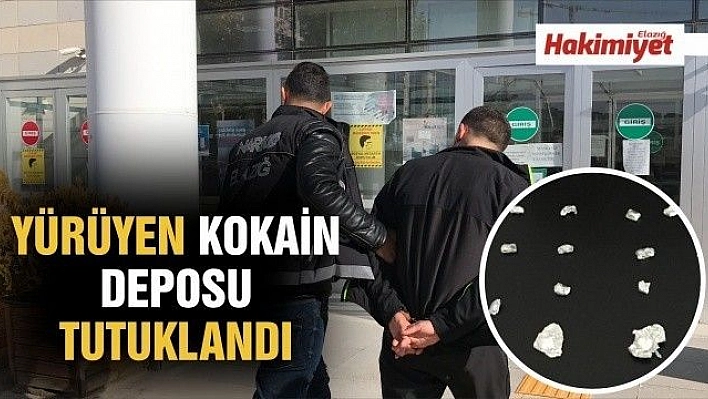 Elazığ'da arandıkça üzerinden kokain çıkan şüpheli tutuklandı