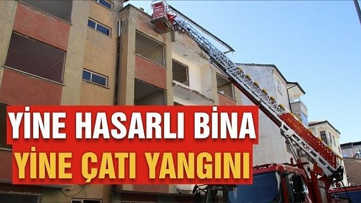 Elazığ'da çatı yangını büyümeden söndürüldü