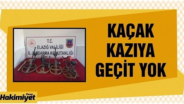 Elazığ'da kaçak kazı yapan 4 şüpheli yakalandı