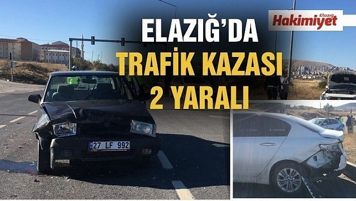 Elazığ'da otomobiller çarpıştı:1 yaralı