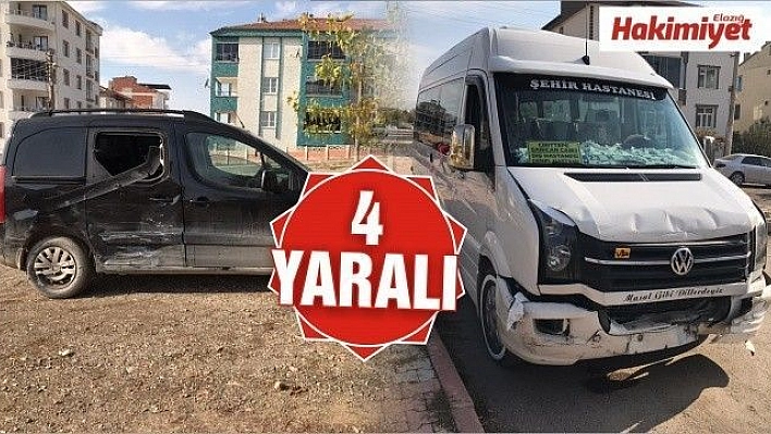 Elazığ'da trafik kazası: 4 yaralı