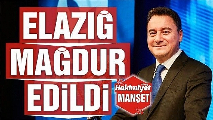 ELAZIĞ, MAĞDUR EDİLDİ 