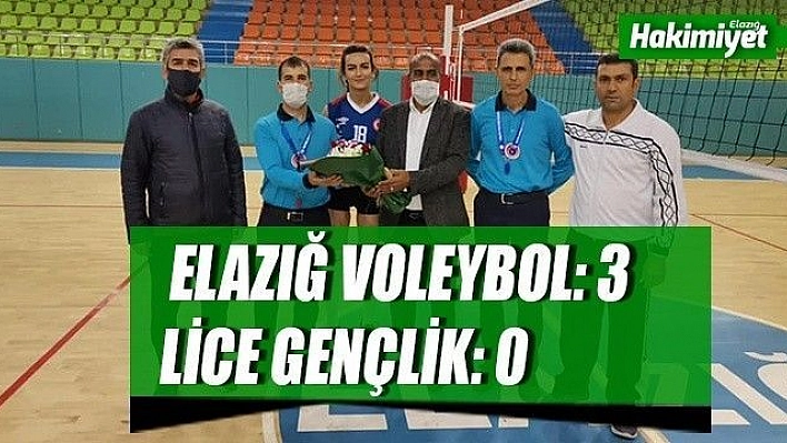 Elazığ Voleybol: 3 – Lice Gençlik: 0