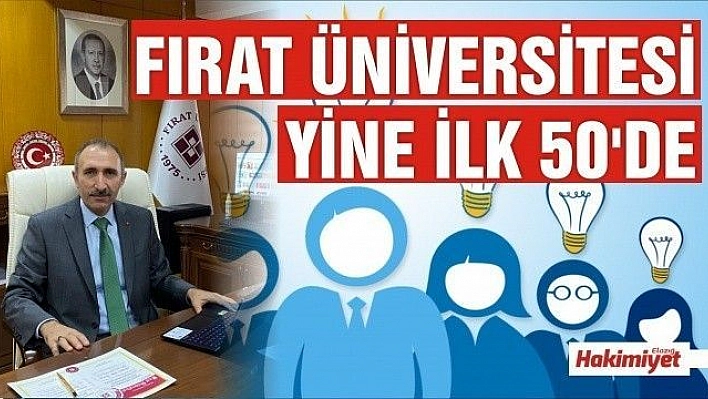 FIRAT ÜNİVERSİTESİ, GİRİŞİMCİ VE YENİLİKÇİ ÜNİVERSİTE ENDEKSİ'NDE YİNE İLK 50 ARASINDA YER ALDI