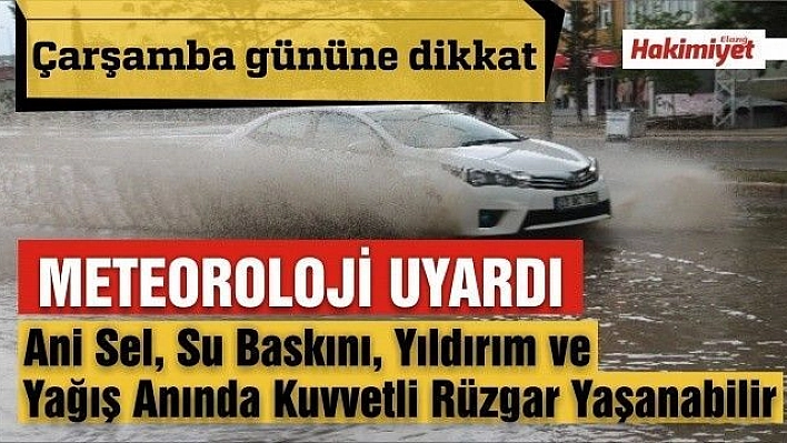 Güneydoğu ve Doğu Anadolu için yağmur uyarısı