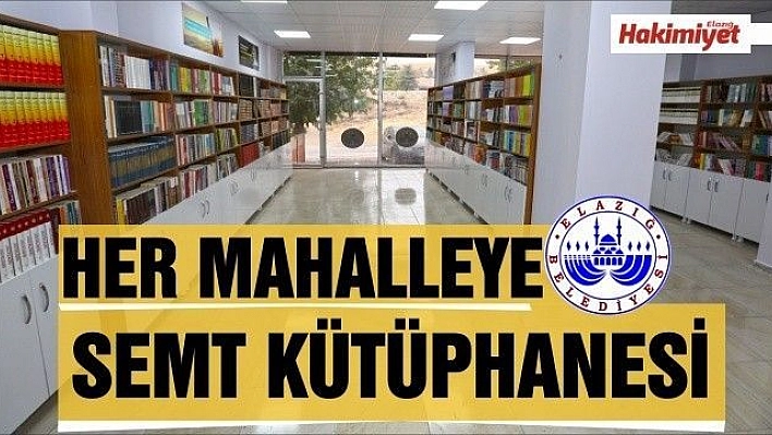 'Her Mahalleye Semt Kütüphanesi' Projesi Hayata Geçiyor