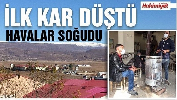 İlk kar düştü, havalar soğudu