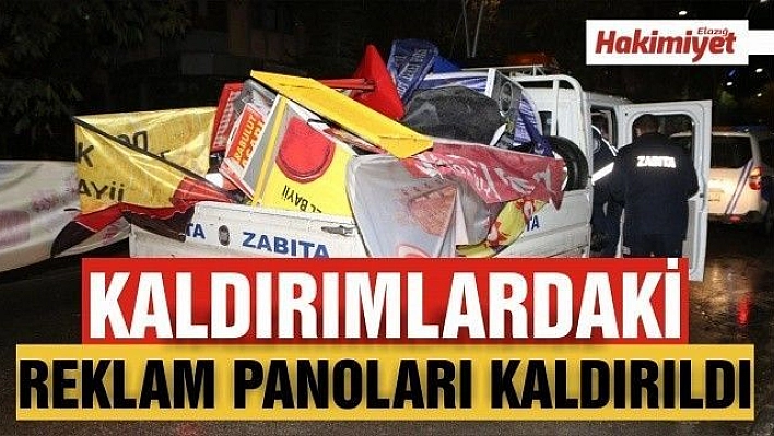 Kaldırımlardaki Reklam Panoları Kaldırıldı