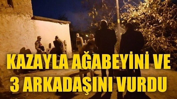 Kardeş, kazara özçekim yapan ağabeyi ve 3 arkadaşını tüfekle yaraladı