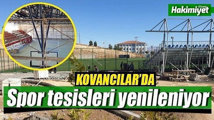 Kovancılar'da spor tesisleri yenileniyor